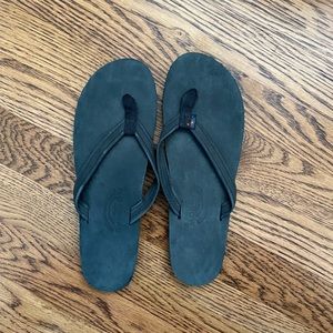 Black Rainbow Flip flops